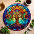 Tree of Life Circular Glass Suncatcher Worktop Saver